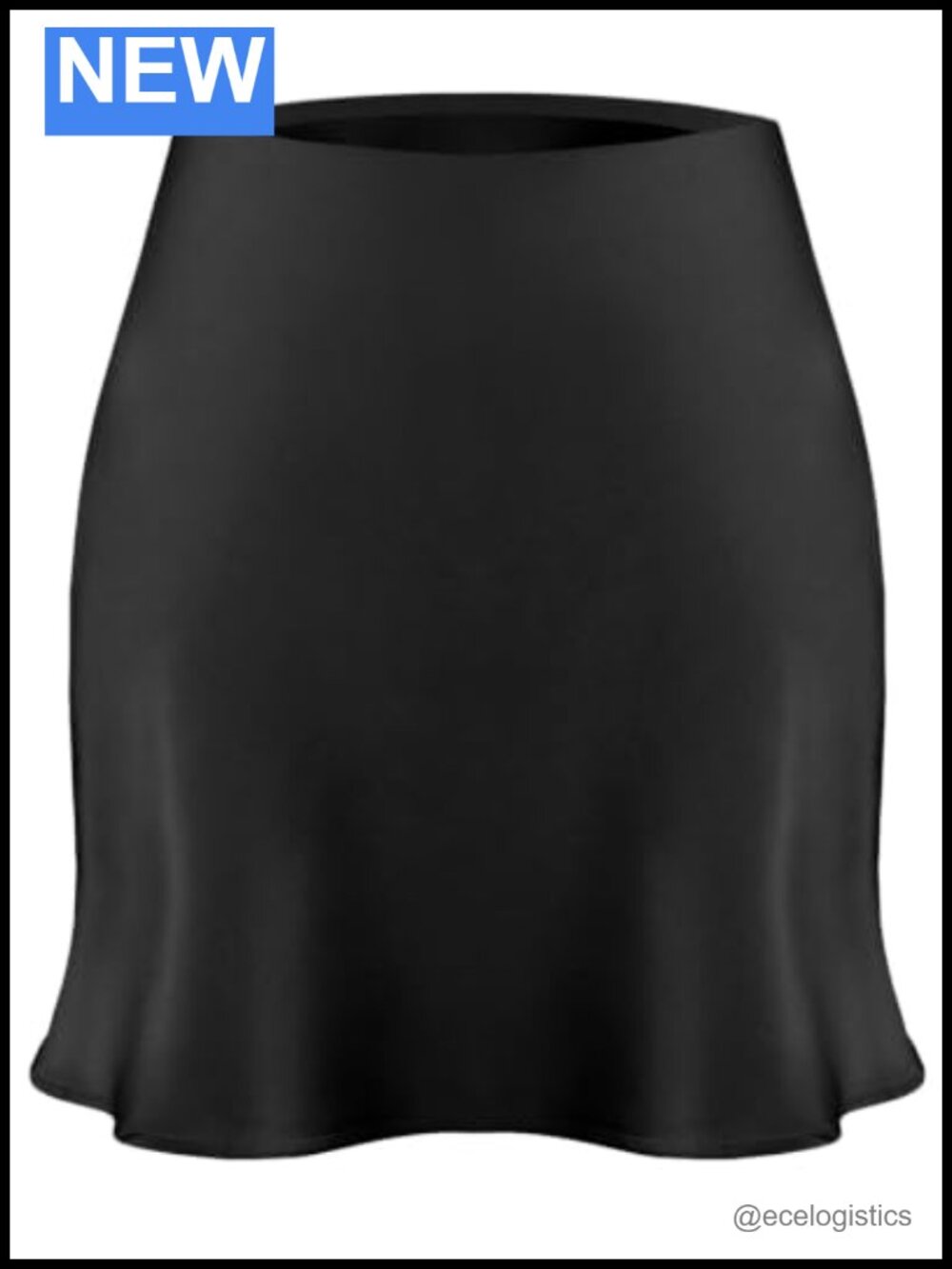 Women's Satin A-Line Mini Skirt High Waisted Flared